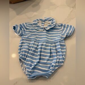 The Beaufort Bonnet Company blue and white striped bubble